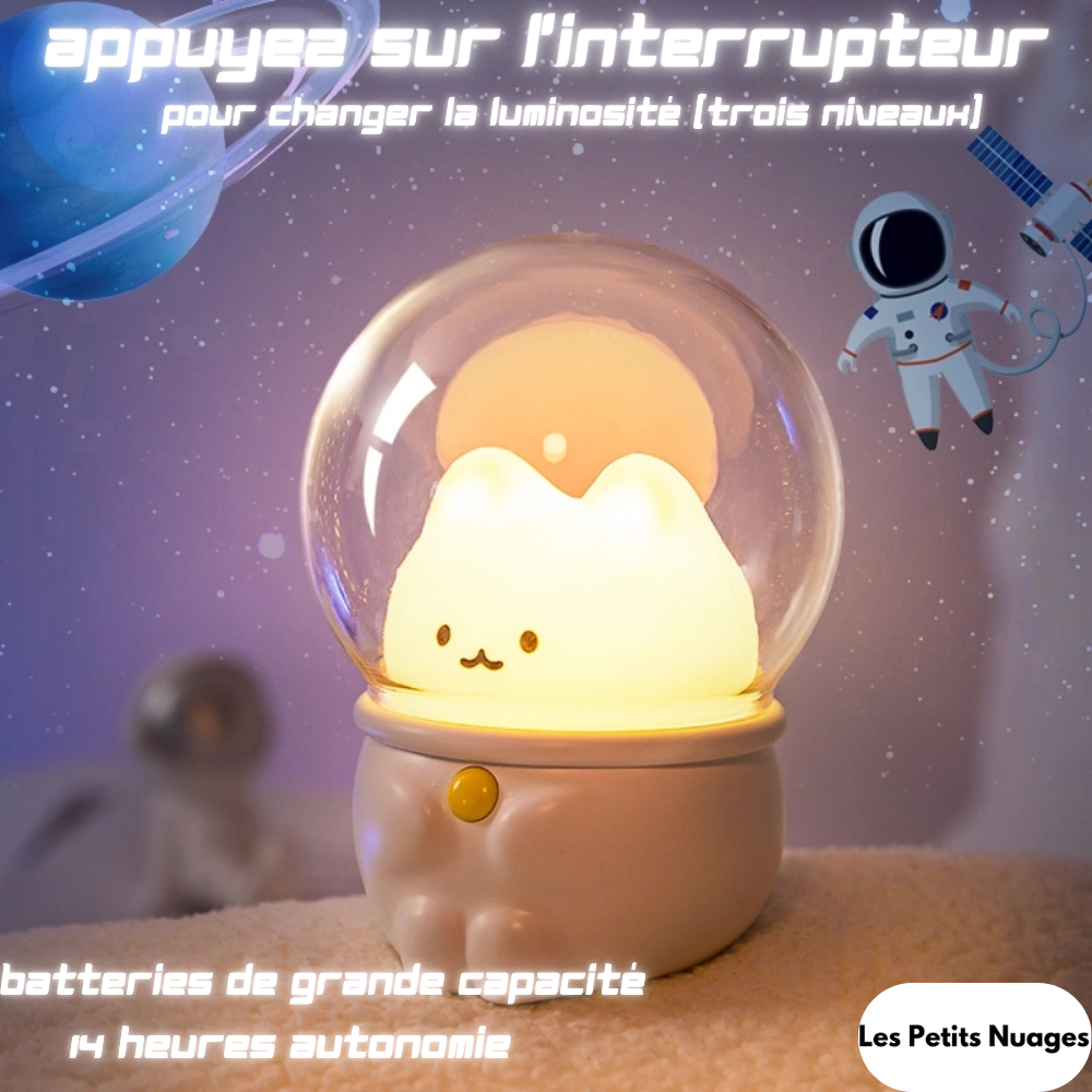 Veilleuse Chat intergalactique ! 🚀😺