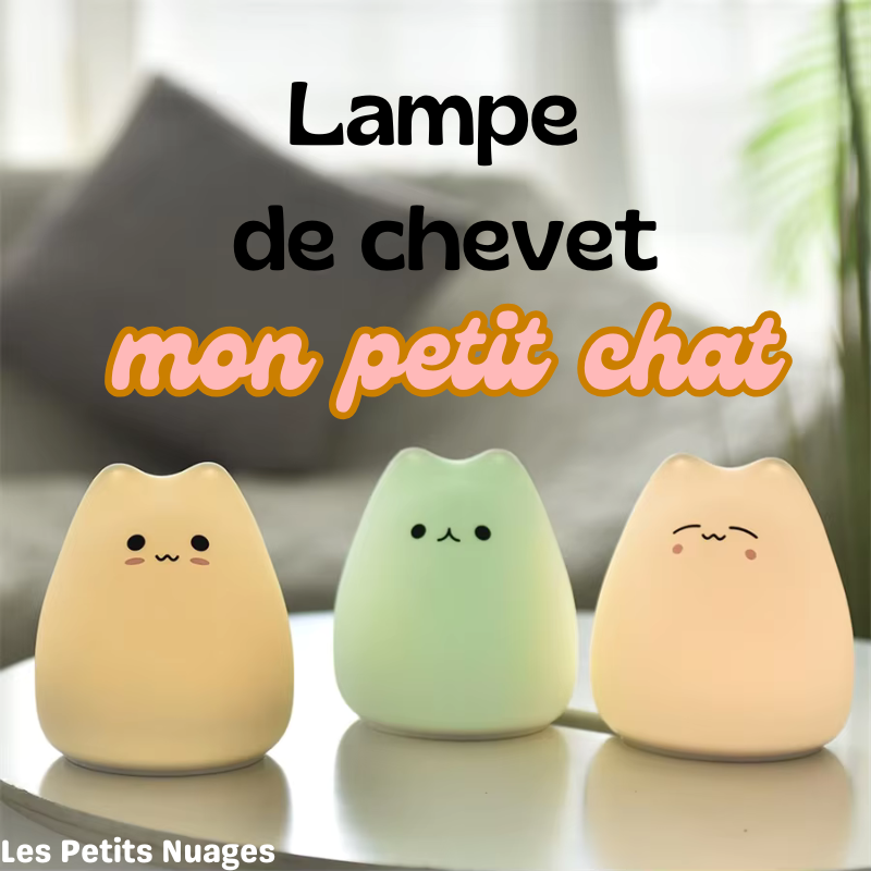 Lampe de chevet petit chat kawaii 😻