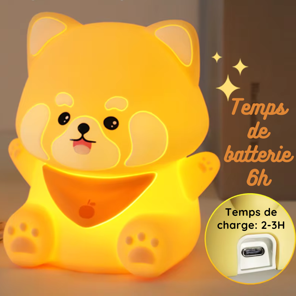 Lampe de Chevet Panda Roux